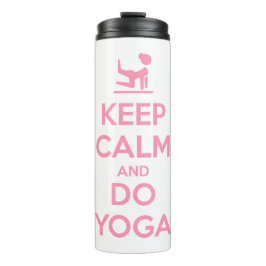 Keep Calm and Do Yoga Thermosbecher
