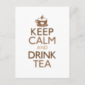 Keep Calm and Drink Tea Postkarte (Vorderseite)