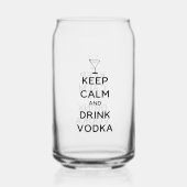 Keep Calm and Drink Vodka Dosenglas (Rückseite)