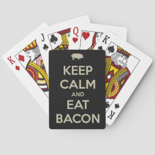 Keep Calm and Eat Bacon Spielkarten