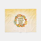 Keep calm and eat fleecedecke (Vorderseite (Horizontal))