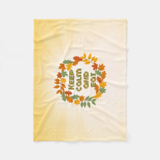 Keep calm and eat fleecedecke (Vorderseite)