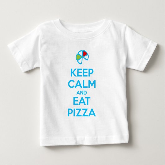Keep Calm and Eat Pizza 1 Baby T-shirt (Vorderseite)