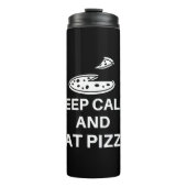 Keep Calm And Eat Pizza Thermosbecher (Vorderseite)