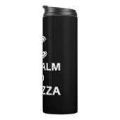 Keep Calm And Eat Pizza Thermosbecher (Nach rechts gedreht)