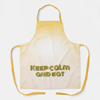 Keep calm and eat schürze