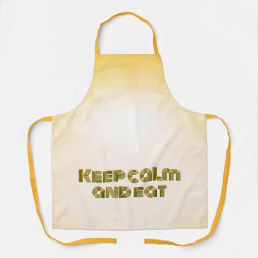 Keep calm and eat schürze (Vorderseite)