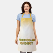 Keep calm and eat schürze (Getragen)