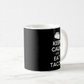Keep Calm And Eat Tacos T-Shirt Christmas  Kaffeetasse (VorderseiteRechts)