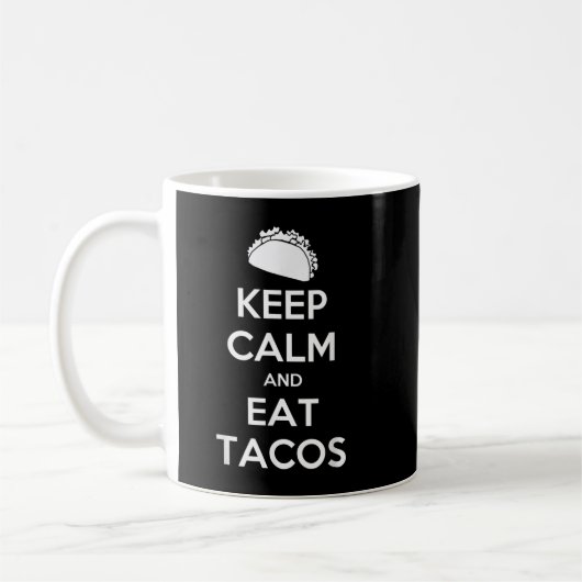 Keep Calm And Eat Tacos T-Shirt Christmas  Kaffeetasse (Links)