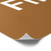 Keep Calm and Finish Poster (Ecke)