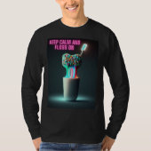 Keep Calm and Floss On Dentist T-Shirt (Vorderseite)
