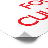 Keep Calm and focus on Culinary Arts Poster (Ecke)