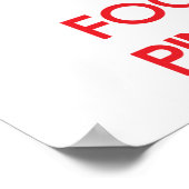 Keep Calm and focus on Ping Pong Poster (Ecke)