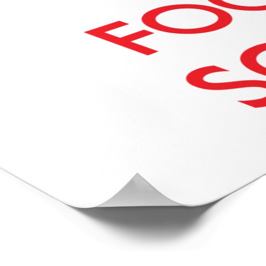 Keep Calm and focus on Solutions Poster (Ecke)