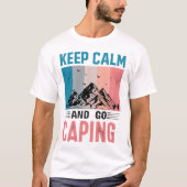 Keep Calm and Go Camping Retro Tee (Vorderseite)