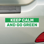 Keep Calm And Go Green Eco Friendly Autoaufkleber (Auf Auto)