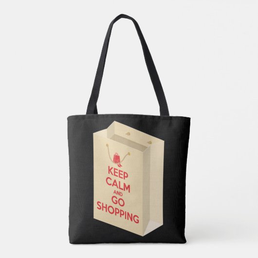 Keep Calm and Go Shopping (bag1) Tasche (Rückseite)