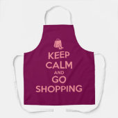 Keep Calm and Go Shopping Schürze (Vorderseite)