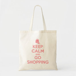 Keep Calm and Go Shopping Tragetasche