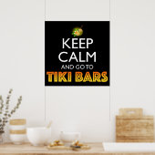 Keep Calm And Go To Tiki Bars Poster (Küche)