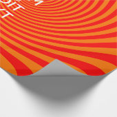 Keep Calm And Have Your Text Orange Swirl Geschenkpapier (Ecke)