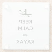 Keep Calm and Kayak   Glasuntersetzer (Rückseite)