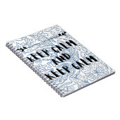 Keep calm and keep calm notizblock (Rechte Seite)