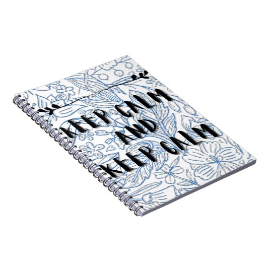 Keep calm and keep calm notizblock (Rechte Seite)