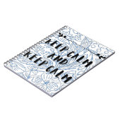 Keep calm and keep calm notizblock (Linke Seite)