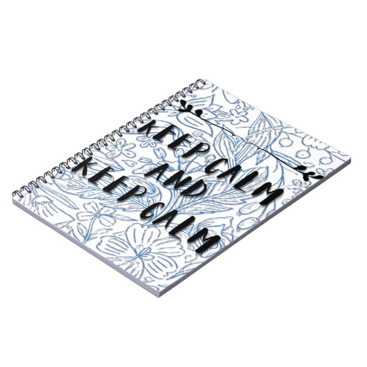 Keep calm and keep calm notizblock (Linke Seite)