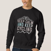 Keep calm and keep cycling sweatshirt (Vorderseite)