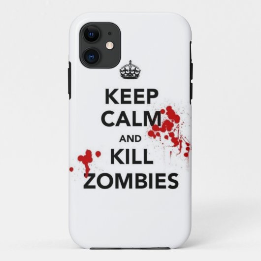 keep calm and kill zombies Case-Mate iPhone hülle (Rückseite)