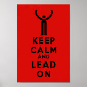 Keep Calm and Lead On Poster (Vorne)