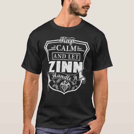 Keep Calm and Let ZINN Handle It T-Shirt (Vorderseite)