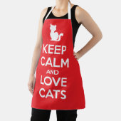 Keep Calm and Love Cats Schürze (InSitu)