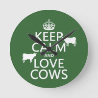 Keep Calm and Love Cows (all colors)