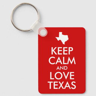 Keep Calm and Love Texas Schlüsselanhänger