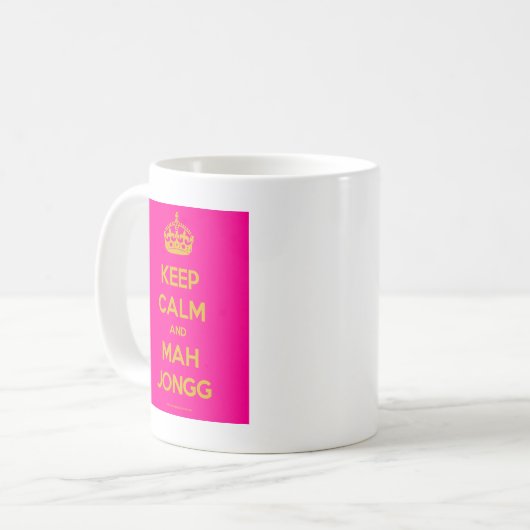 Keep-Calm-And-Mah-Jongg.pdf Kaffeetasse (Vorderseite Links)