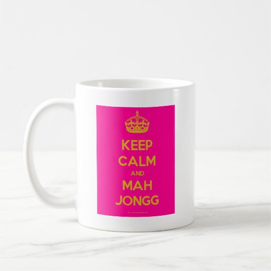 Keep-Calm-And-Mah-Jongg.pdf Kaffeetasse (Links)