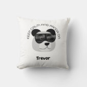 Keep Calm and Panda On Kissen (Vorderseite)