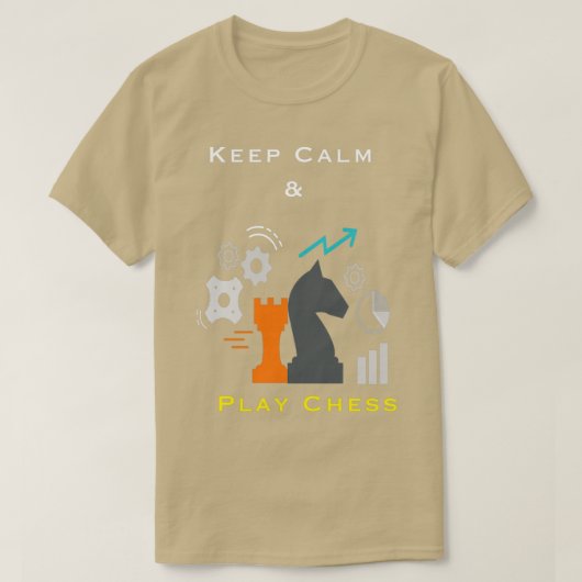 Keep Calm and Play Chess TShirt  (Design vorne)