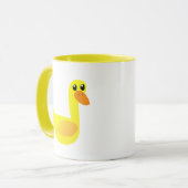 Keep Calm and Quack on Duck Humor Tasse (Vorderseite Links)