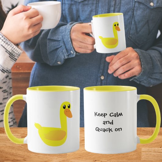 Keep Calm and Quack on Duck Humor Tasse