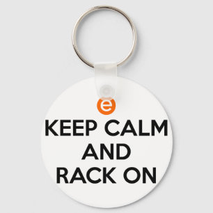 Keep Calm and Rack On Schlüsselanhänger
