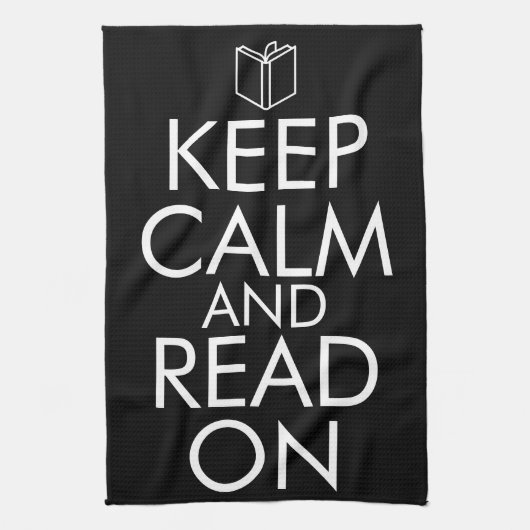 KEEP CALM AND READ ON HANDTUCH (Vertikal)