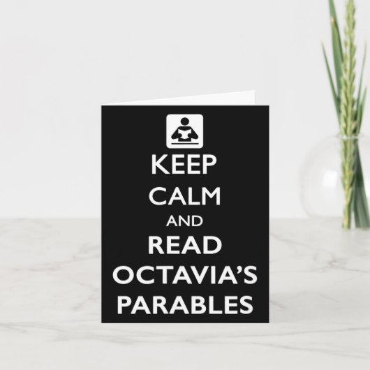 Keep Calm And Read Parables Karte (Vorderseite)