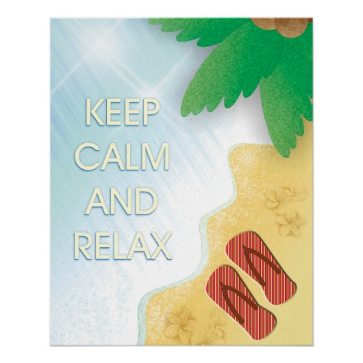 Keep calm and relax. poster (Vorderseite)
