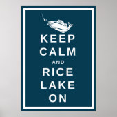 Keep Calm and Rice Lake, ON poster in RLTA green (Vorne)