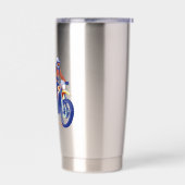 Keep Calm and Ride On Dirt Bike Insulated Tumbler Thermobecher (Links)